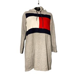 Tommy Hilfiger‎ Women's Hoodie Sweatshirt Tunic Large Big Tommy Logo